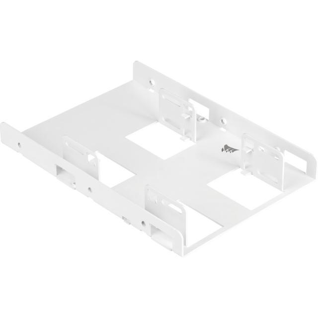 Скоби за монтиране Corsair HDD/SSD Mounting Kit - Dual 2.5" to 3.5", White