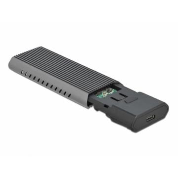 Външна стойка Delock, За M.2 NVMe PCIe или SATA SSD, USB-C 3.2 Gen 2, Инсталация без инструменти