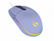 Геймърска мишка Logitech G102 LightSync, RGB, Оптична, Жична, USB, Лилав