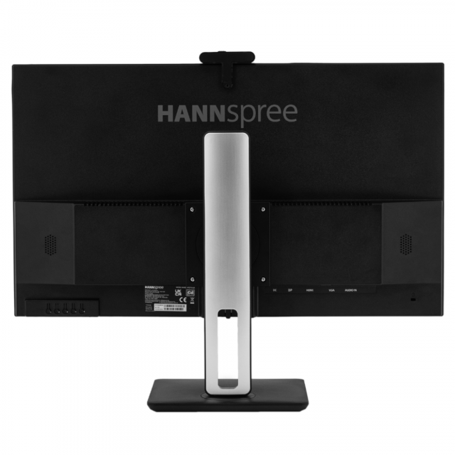 Монитор HANNSPREE HP248WJB, 27 inch, Wide, Full HD, 5 mpix вградена камера, D-Sub, HDMI, DP, Черен