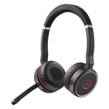 Слушалки Jabra Evolve 75, Стерео, Микрофон, SME, Link 380a, Черен