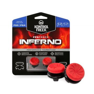 Сменяеми бутончета Thumb Grips KontrolFreek Inferno PS4/PS5 за Dual Shock/Dual Sense, червени