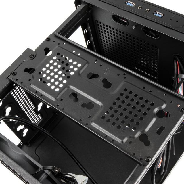 Кутия Kolink Satellite Cube, Mini-ITX, Micro-ATX, Черна