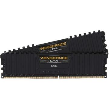 Памет CORSAIR VENGEANCE LPX, 16GB (2 x 8GB), DDR4, 3200MHz, C16 AMD Ryzen, Black