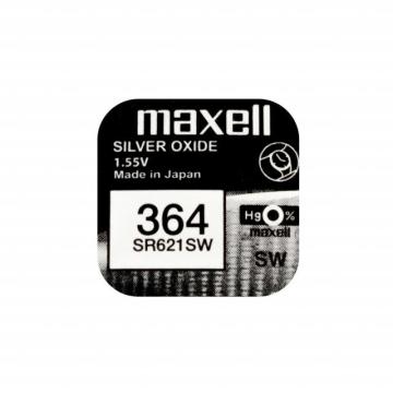 Бутонна батерия сребърна MAXELL SR-621SW /364/AG1/