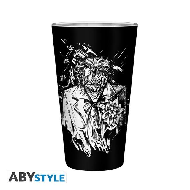 Комплект ABYSTYLE DC COMICS - Pck XXL glass + Pin + Pocket Notebook "Batman", Черен