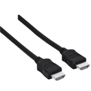 Кабел HAMA 205000, HDMI мъжко - HDMI мъжко, 10Gbit/s, 1080p, 1.5 м, Екраниран, Черен