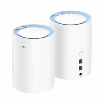 Безжична Mesh система Cudy M1200 2, AC1200 Dual Band, 2.4/5 GHz, 300 -  867 Mbps, 2 броя