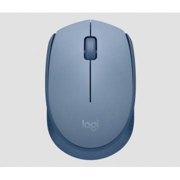 Безжична оптична мишка LOGITECH M171, USB, Син/Сив