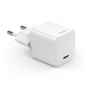 Бързо мини зарядно HAMA "Eco", USB-C (PD) / Qualcomm® 3.0, 25 W, бяло