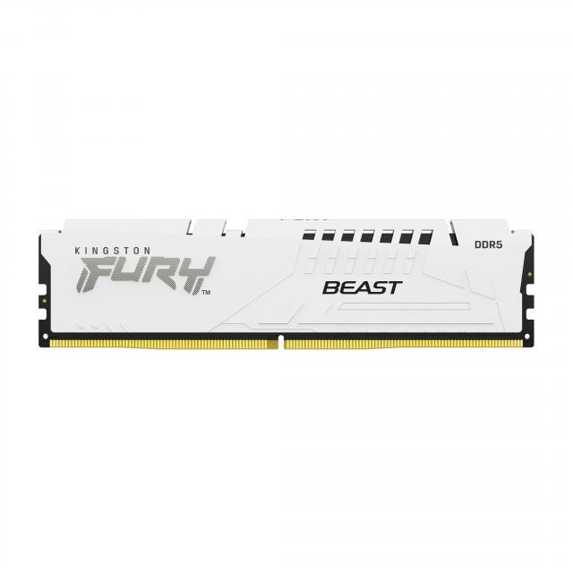 Памет Kingston FURY Beast White 64GB(2x32GB) DDR5 6000MHz CL36 AMD EXPO, KF560C36BWEK2-64