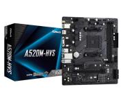 Дънна платка ASRock A520M-HVS, Socket AM4, mATX, 2xDDR4, M.2 NVMe