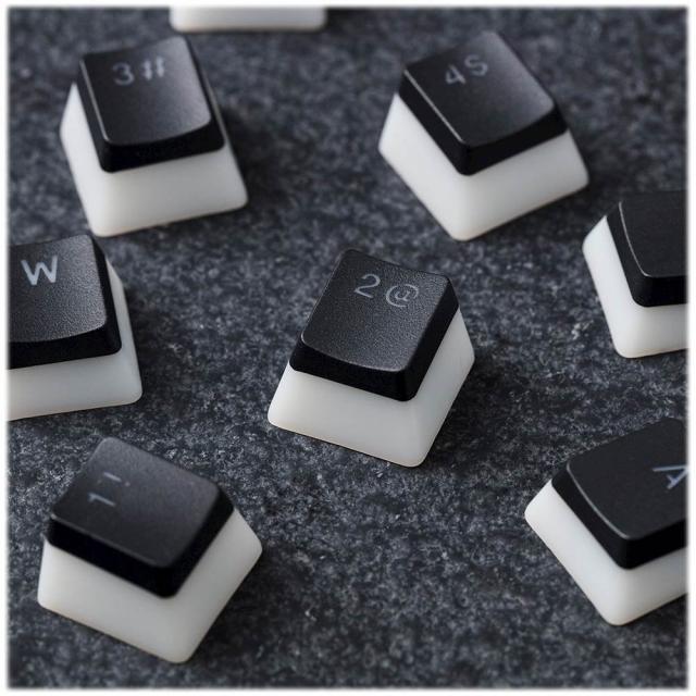 Капачки за механична клавиатура HyperX Pudding Double Shot PBT Keycap Set upgrade kit, Черни