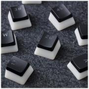 Капачки за механична клавиатура HyperX Pudding Double Shot PBT Keycap Set upgrade kit, Черни