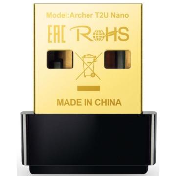 Безжичен адаптер TP-LINK Archer T2U Nano, Dual band, USB