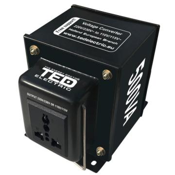 TED ELECTRIC волтов конвертор  220V / 110V  Up / Down  500VA  TED003676