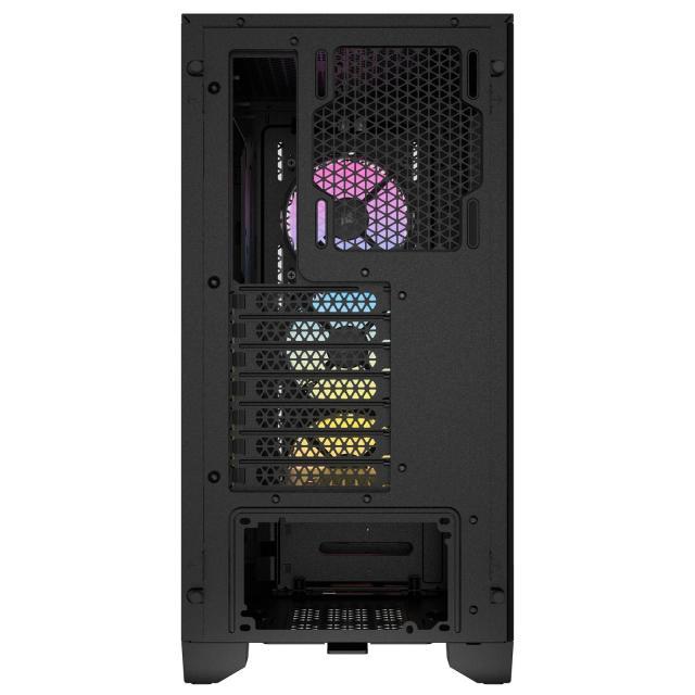 Кутия Corsair 3000D RGB Airflow Mid Tower, Tempered Glass, Черна