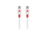 Кабел Skross, USB-C - USB-C мъжко, USB 2.0, 1.2м, Бял