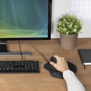 Пад за мишка HAMA Ergonomic, Текстил, Черен