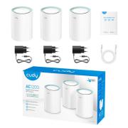 Безжична Mesh система Cudy M1300, 3-pack, AC1200 Dual Band, 2.4/5 GHz, 300 -  867 Mbps