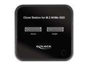 Външна стойка Delock M.2, 2 x M.2 NVMe, PCIe SSD, Функция клониране