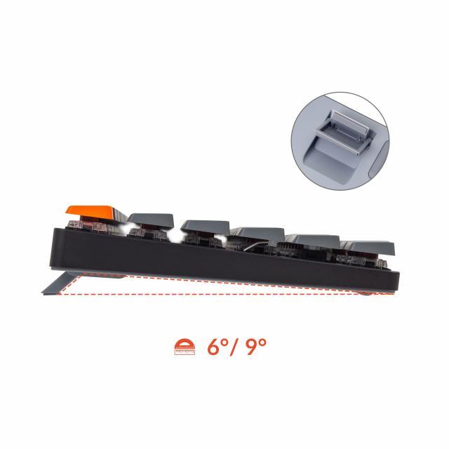 Геймърска Механична клавиатура Keychron K1 SE TKL Hot-Swappable Low Profile Keychron Gateron Red Switch - White Backlight, Aluminium and Plastic Frame