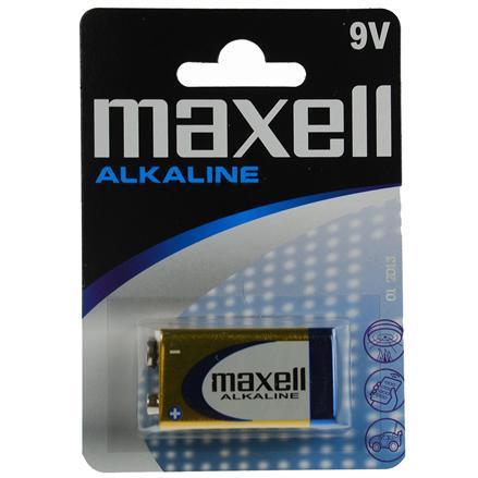 Алкална батерия MAXELL 6LF22 /6LR61/ /9V/ 1 бр., 12 бр/кут.