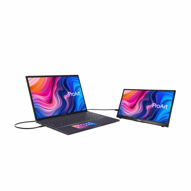 Професионален Монитор ASUS ProArt PA148CTV – 14", IPS, FHD(1920 x 1080), USB-C, Calman Verified, 100% Srgb, 10-Point Touch