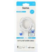 Мрежов кабел HAMA Flexi-Slim, U/UTP CAT 6a, 10 Gbit/s, RJ-45 - RJ45, 3.0 m, Бял