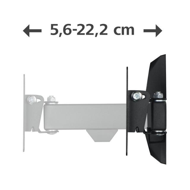 Стенна стойка за TV HAMA, Fullmotion,10-26",1 рамo,100x100,макс.15 кг