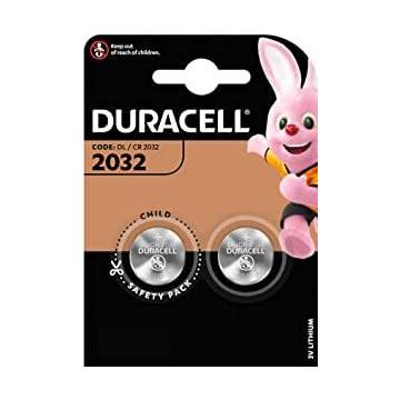 Бутонна батерия литиева GP CR2032 3V  2 бр. в блистер DURACELL