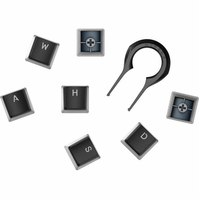 Капачки за механична клавиатура HyperX Pudding Double Shot PBT Keycap Set upgrade kit, Черни