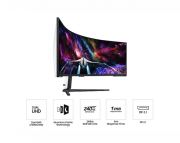 Монитор Samsung Odyssey Neo G9 G95NC 57" Mini-LED Quantum Dot DUAL UHD 7680 x 2160, 240 Hz, 1ms, FreeSync Premium Pro