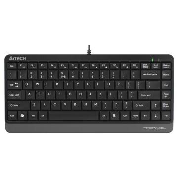 Мини клавиатура A4tech FK11, Жична, USB, hot keys 12, кабел 1,5 m, Черна