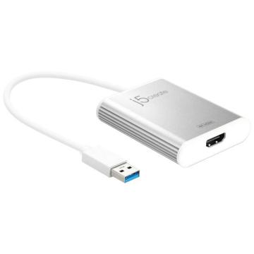 Адаптер j5create JUA354, За 1 монитор, USB-A 3.0 - 4K HDMI