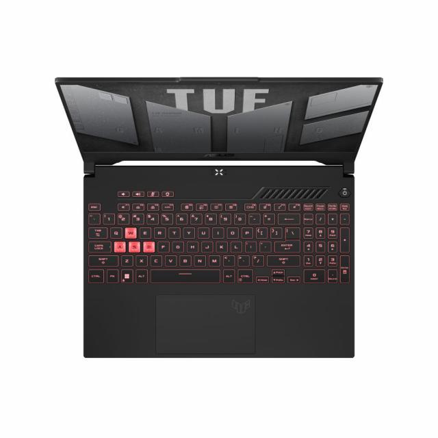 Лаптоп Asus TUF A15 FA507RM-HN082, 15.6" FHD IPS AG 144Hz, AMD Ryzen 7 6800H ,16GB DDR5, NVME 512GB M.2 SSD, RTX 3060 6GB GDDR6, Wi-Fi 6, NO OS, Black