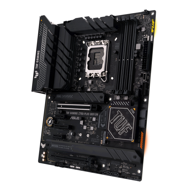 Дънна платка ASUS TUF GAMING Z790-PLUS WIFI D4, LGA 1700, PCIe 5.0, ATX, Wi-Fi 6, AURA Sync RGB