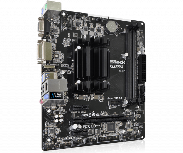 Дънна платка ASROCK J3355M, Intel® Dual-Core Processor J3355, mATX, 2x DDR3/DDR3L