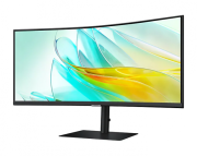 Монитор Samsung S65UC 34 inch, VA WQHD 3440 x 1440, 100Hz, 5 ms, HDR 10, FreeSync, USB-C, DisplayPort, HDMI, Черен