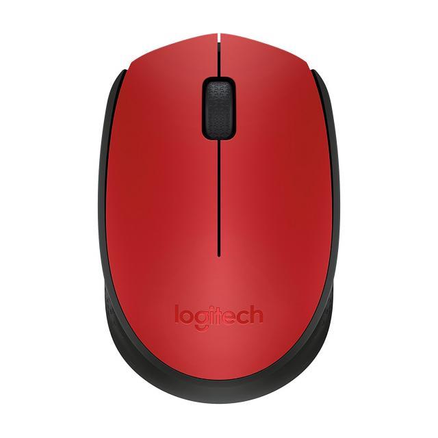 Безжична оптична мишка LOGITECH M171, Червен, USB