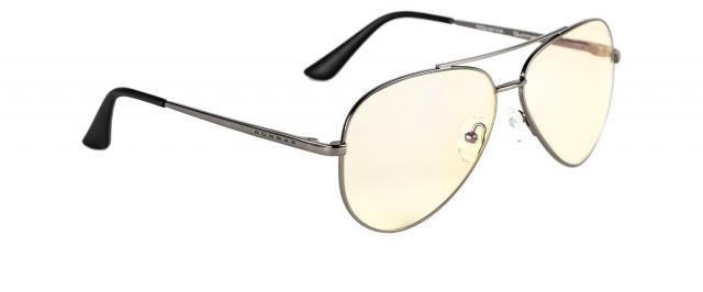 Геймърски очила GUNNAR Maverick Gunmetal Liquet, Сребрист