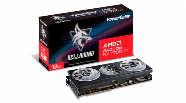 Видео карта POWERCOLOR AMD RADEON RX 7700 XT Hellhound 12GB GDDR6