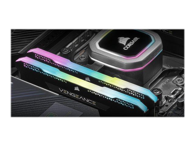 CORSAIR DDR4 16GB 2x8GB 3600Mhz DIMM CL18 VENGEANCE RGB PRO SL Black 1.35V XMP 2.0