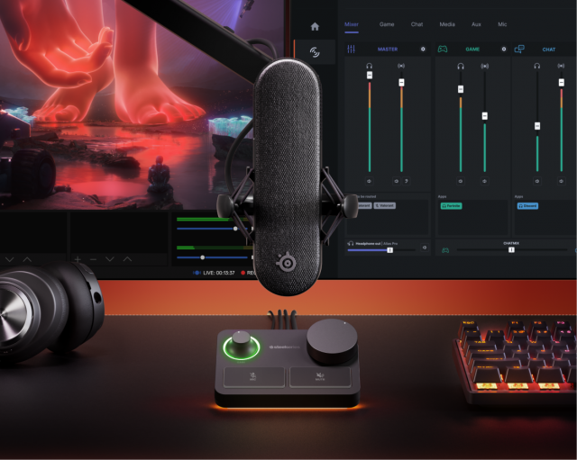 Настолен XLR микрофон SteelSeries Alias PRO