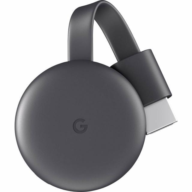 Мултимедиен плеър Google Chromecast 3rd Gen, HDMI, Черен