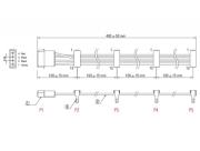 Кабел Power Molex 4 Pin  > 4 x SATA 15 Pin, 40cm