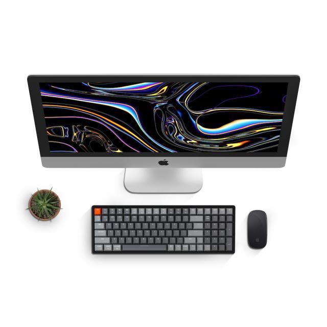 Геймърска Механична клавиатура Keychron K4 Hot-Swappable Full-Size Gateron Blue Switch White LED Gateron Blue Switch ABS