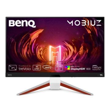 Монитор BenQ EX2710U MOBIUZ 144Hz, IPS, 27 inch, Wide, 4K, 1ms, HDR10, HDMI, DisplayPort, Бял/Черен