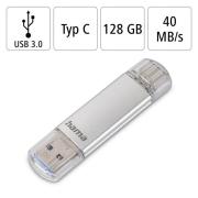 HAMA Флаш памет "C-Laeta" Тип USB-C 128 GB USB 3.1/USB 3.0, 40Mb/s,