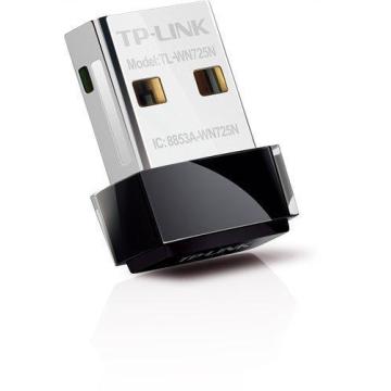 Нано адаптер TP LINK TL-WN725N, USB, Realtek, 2.4Ghz, 802.11n/g/b